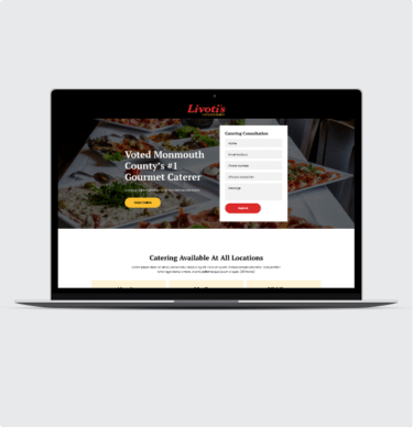 Catering Landing Page